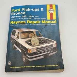 Haynes #36058 Ford Pick-Ups/Bronco Repair Manual 1980 - 1996 F100-350 2&4WD